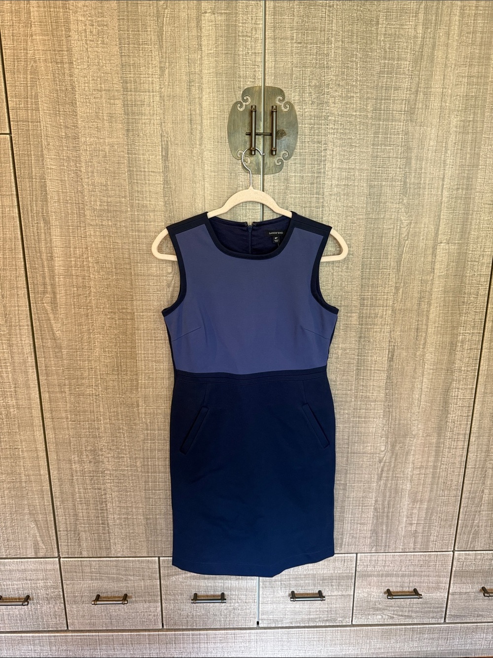 Land’s‎ End Color Block Petite Dress